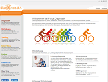 Tablet Screenshot of fokus-diagnostik.de